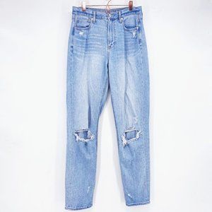 AEO Distressed Mom Jean Sz 8 X-Long